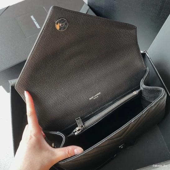 shoulder bag-24*17*6.5cm Medium YSL leather 0814